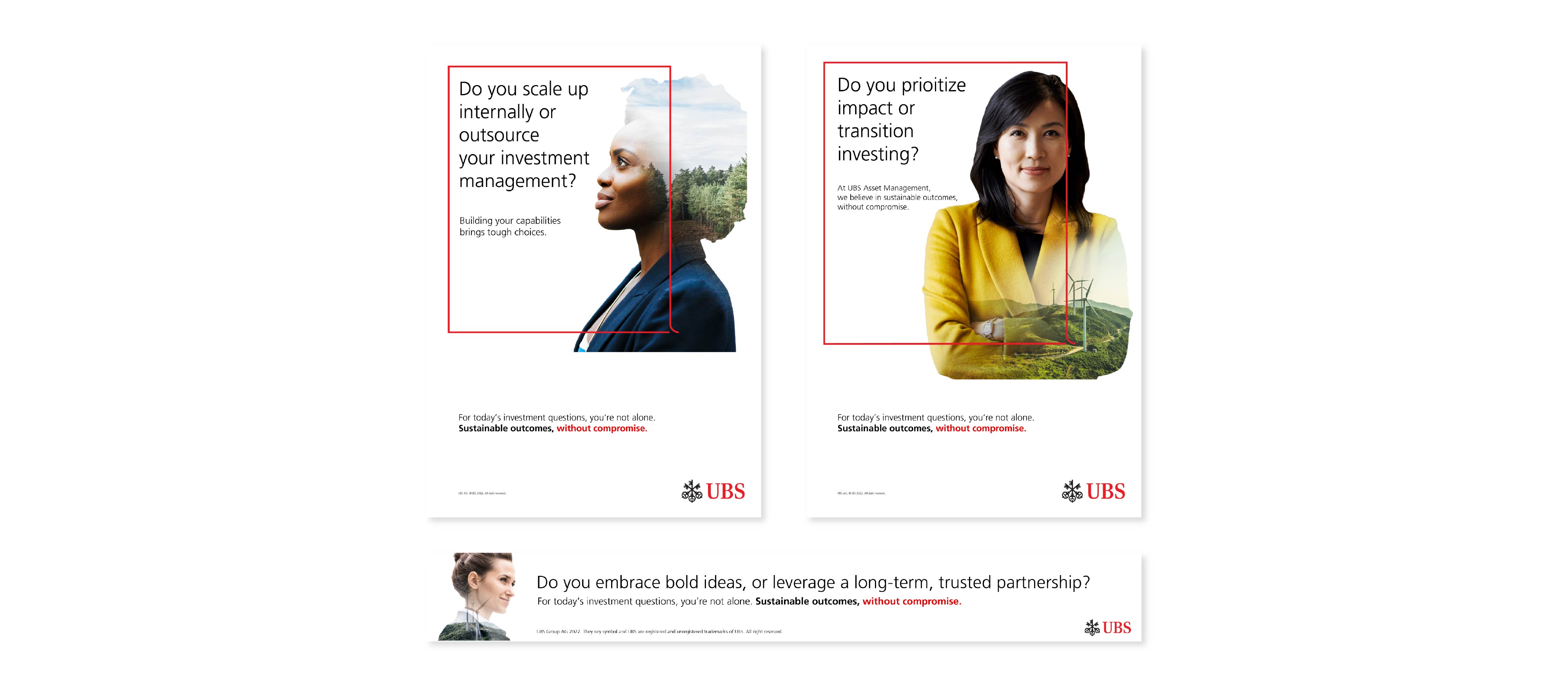UBS magazine advertising