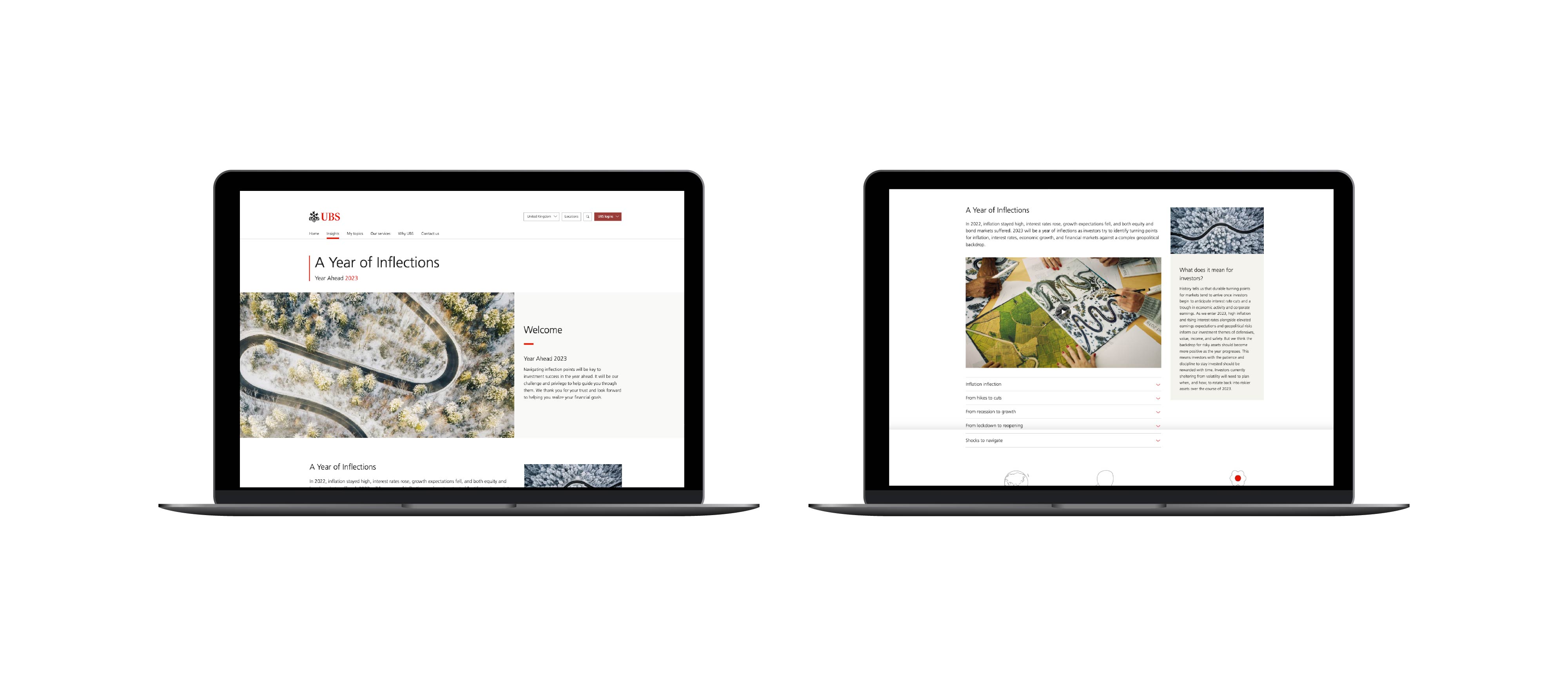 UBS Year Ahead landing page